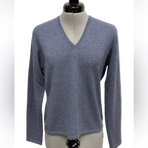 HOLT RENFREW 100% cashmere V-neck sweater EUCMedium